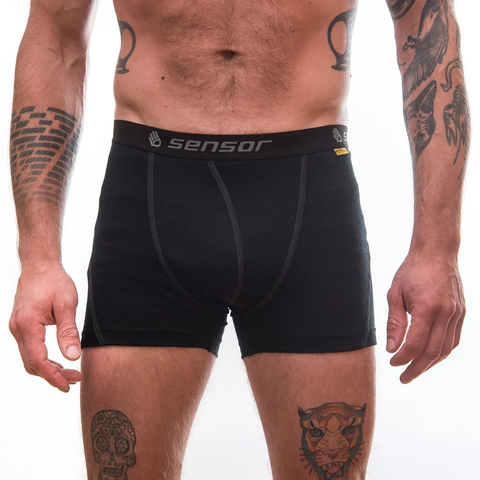 Термотрусы мужские Sensor Merino Active black