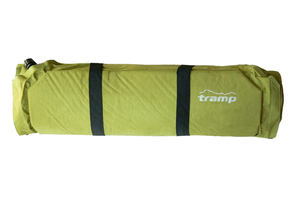 Килимок самонадувний Tramp комфорт з можливістю зістібання olive 190x60x3 UTRI-015