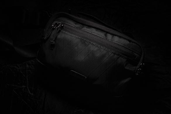 TE Сумка плечевая поясная ALPHA black mat X-PAC