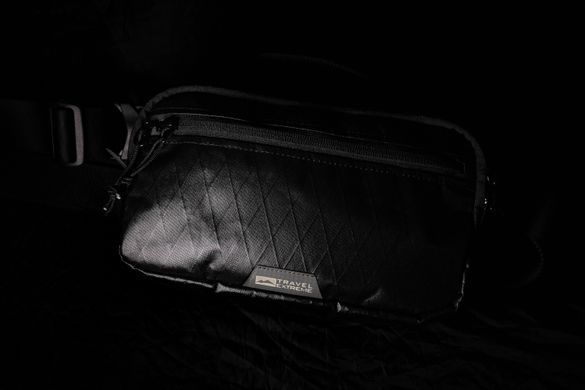 TE Сумка плечевая поясная ALPHA black mat X-PAC