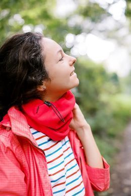 Пов'язка флісова Tribe Neck Warmer з затяжкою T-KF-0020 OS, red