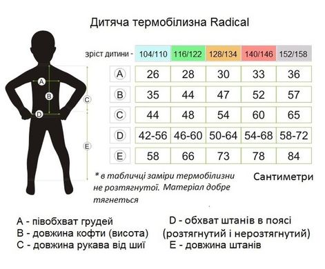 Термобілизна підліткова Radical Double чорно/сірий