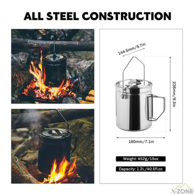 Казанок Fire-Maple  Antarcti pot 1,2L Казанок з нержавіючої сталі