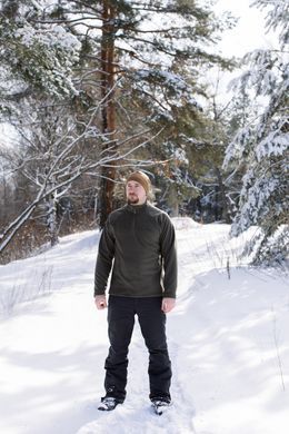 Кофта флісова Tribe Fleece Jacket Half Zip T-KJ-0012-olive