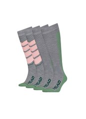 Горнолыжные носки Head Ski Socks (2 пары) Серый с розовым